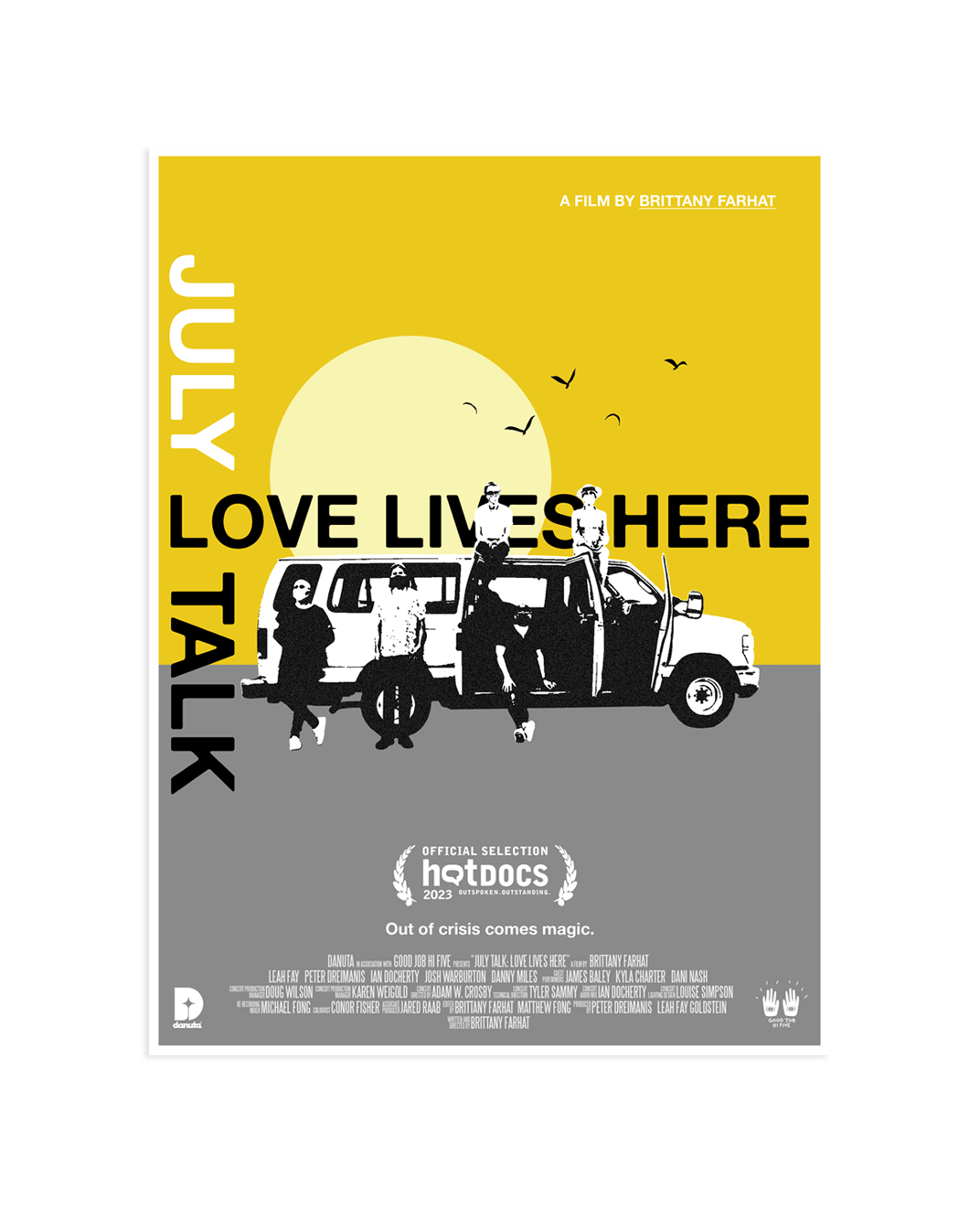 Love Lives Here Screen Printed Poster (Colour)