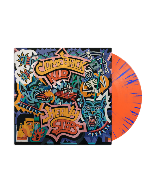 Heavy Steps LP (Orange Blue Splatter Variant)
