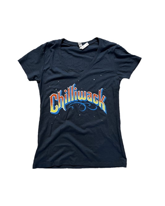 Logo Ladies V-Neck (Navy)