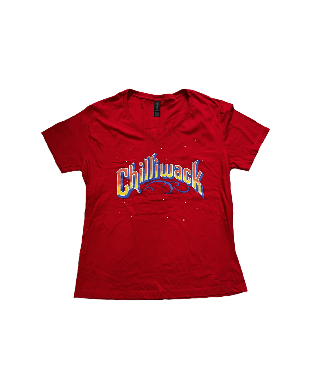 Logo Ladies V-Neck (Red)