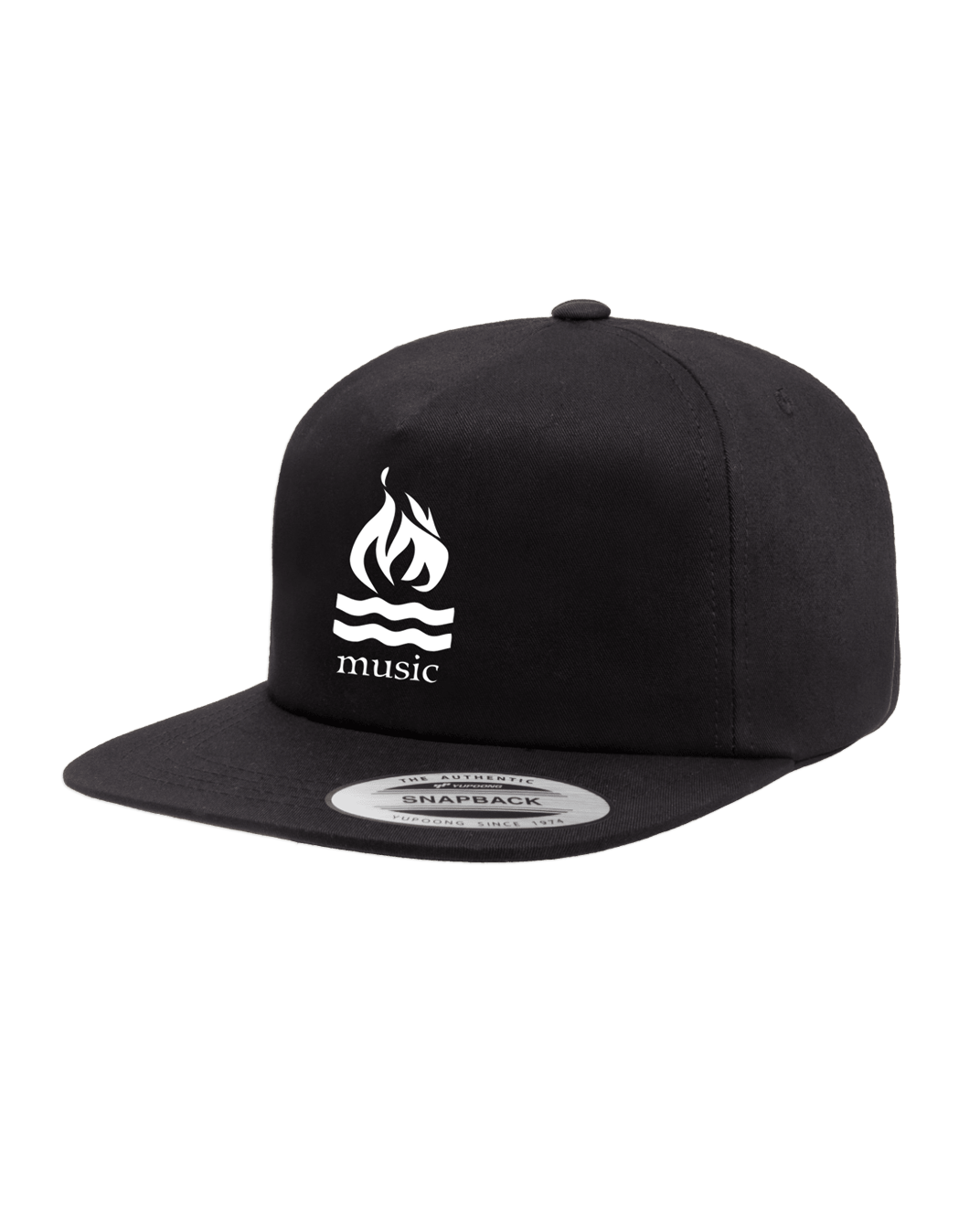 Traditional Snapback Hat (Black)