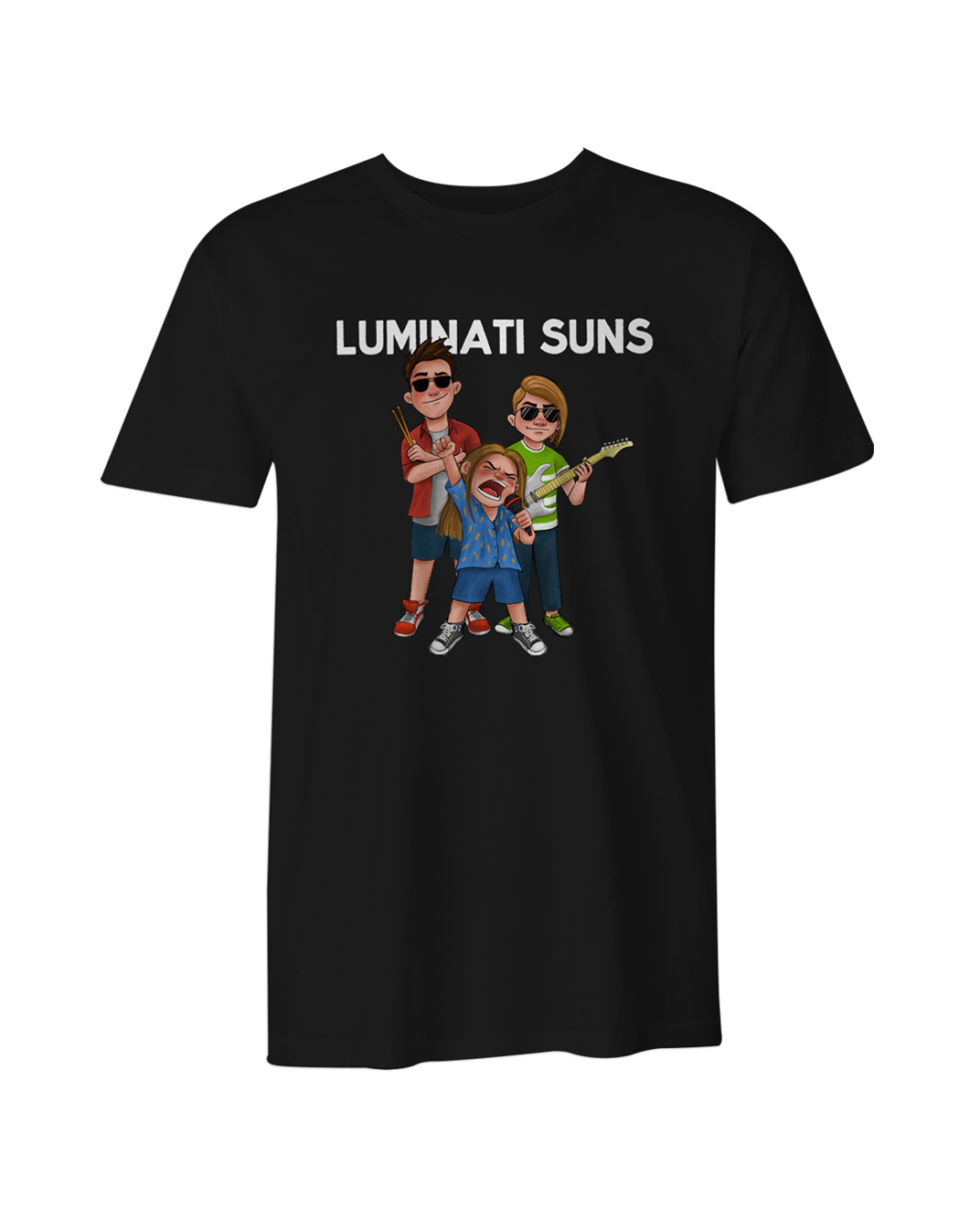 Cartoon Band T-Shirt