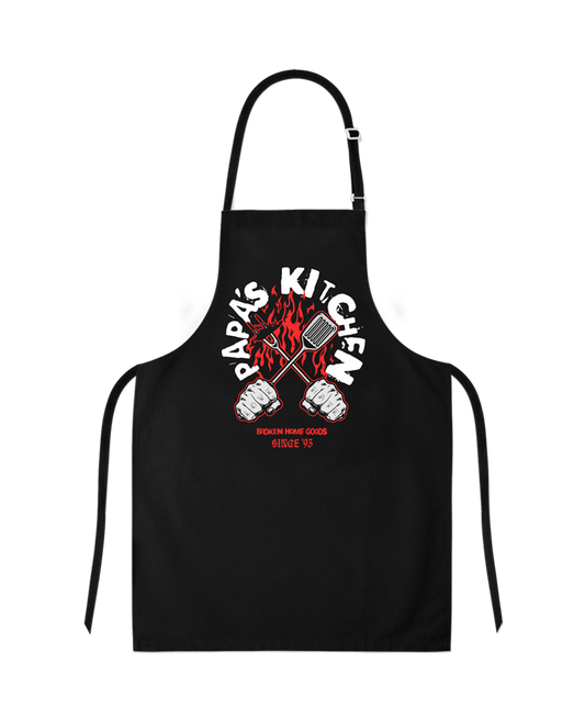 Broken Home Goods Kitchen Apron (Black)