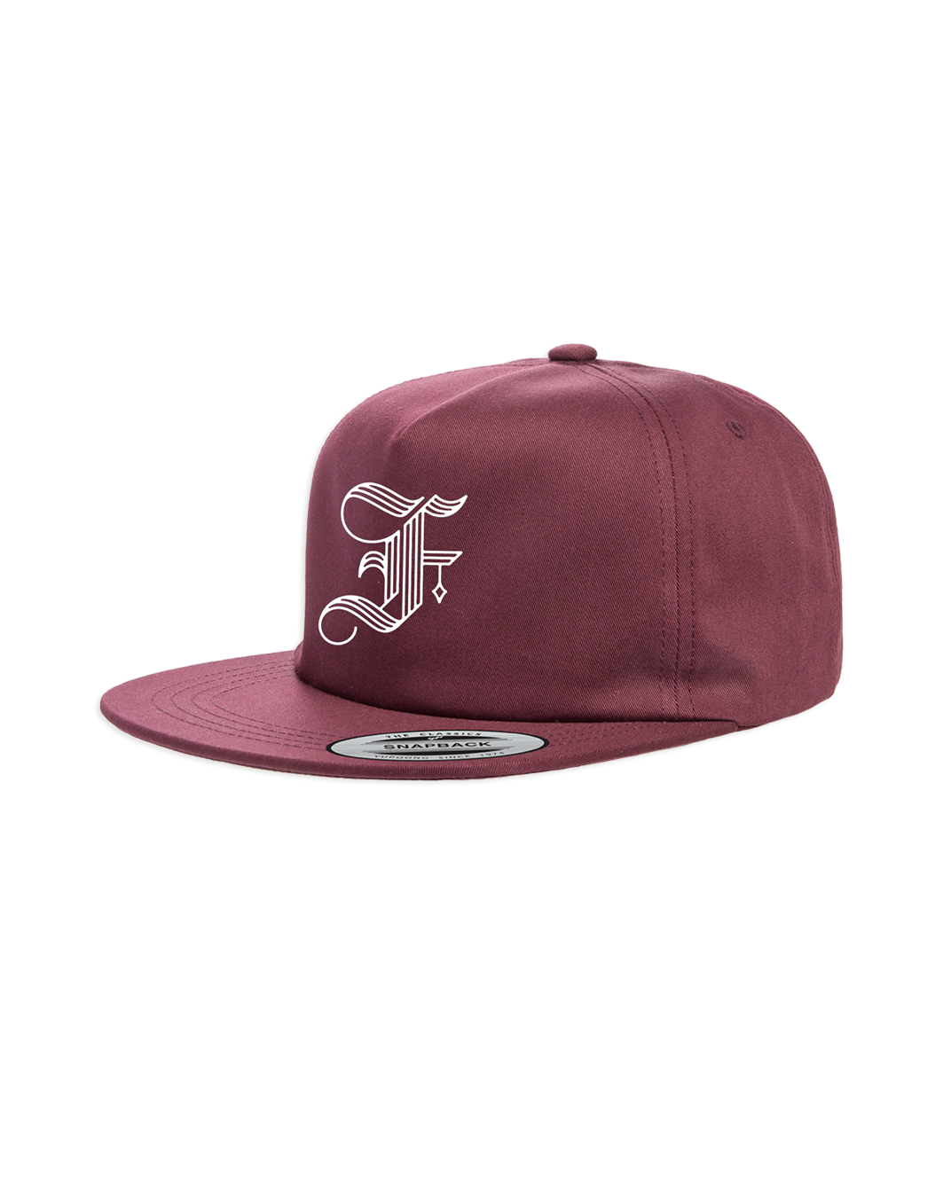 F Snapback Hat (Maroon)
